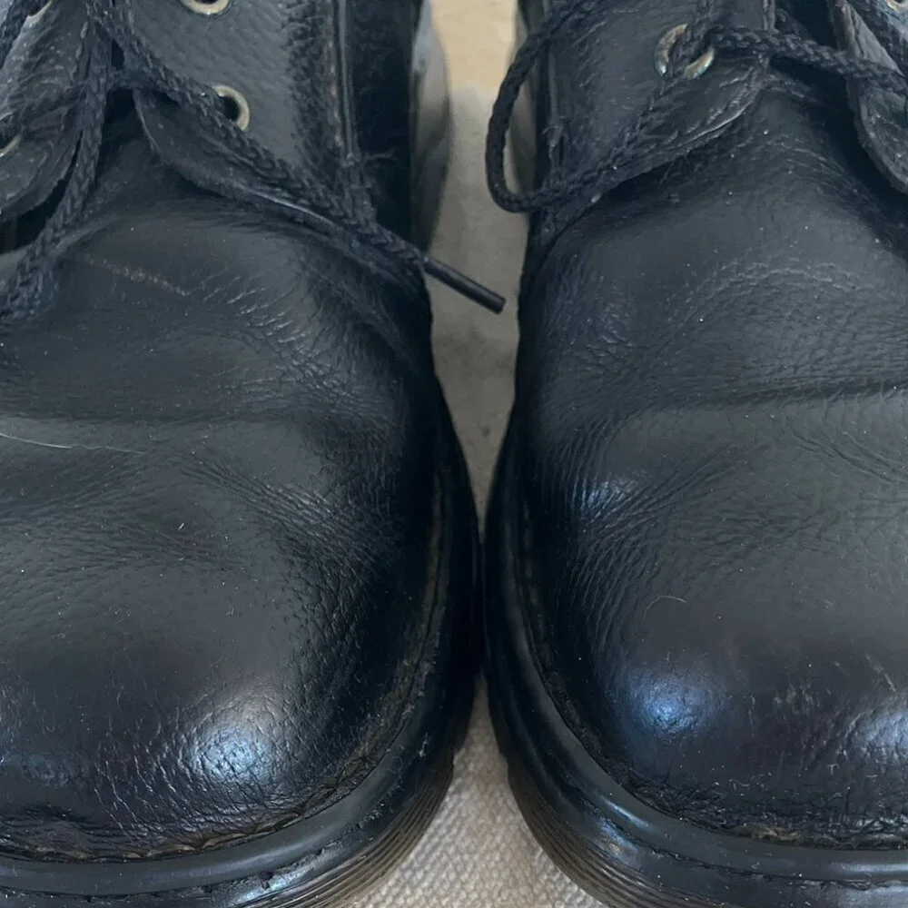 Dr. Martens Men's Black Leather Ordell 3 Eye Peddled Chunky Oxford Shoes Sz 8